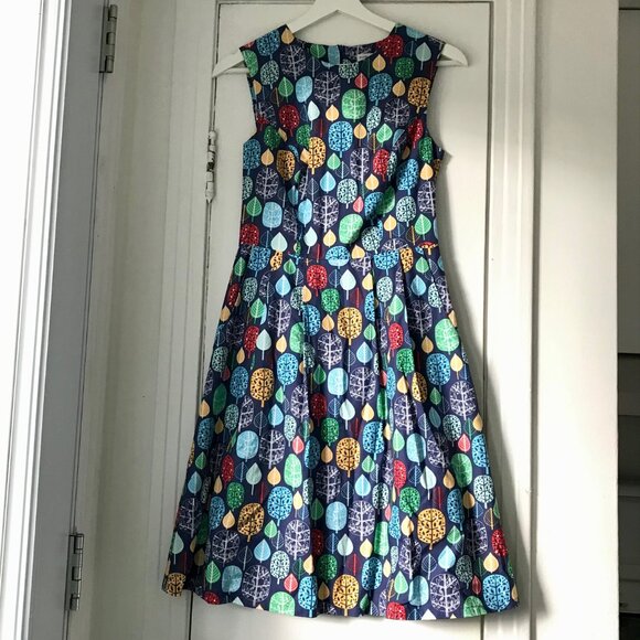 Birds of North America Eagle dress Blue Forest size 4 - Picture 1 of 4